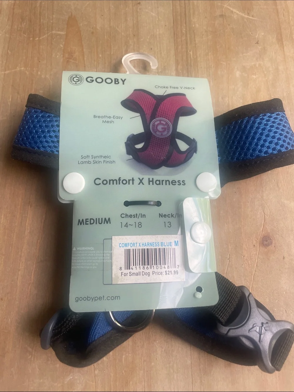 Comfort X-Harness Blue Dog Harness med 14-18 chest